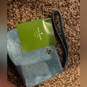 Kate Spade Blue Sparkle Clutch